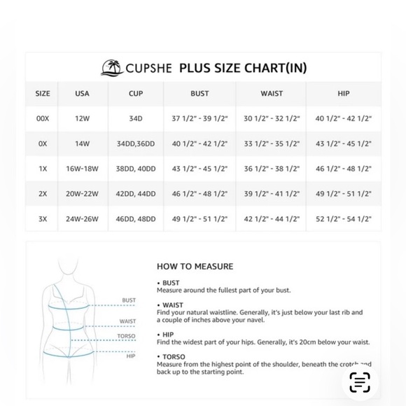 NEW Cupshe Contrast Push-Up Bikini Top & Cheeky Bottoms Set- L - Picture 3 of 6